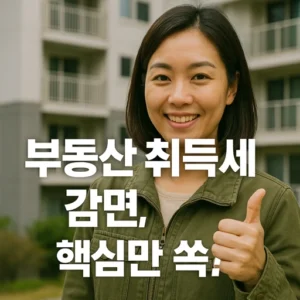 부동산 취득세 감면