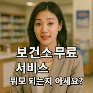 보건소 무료 서비스