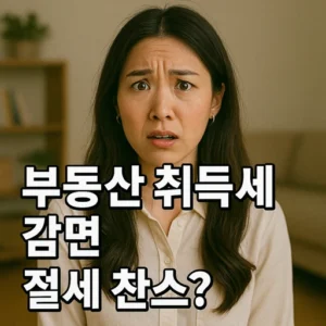 부동산 취득세 감면