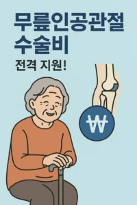 어르신 무릎인공관절 수술비 지원
