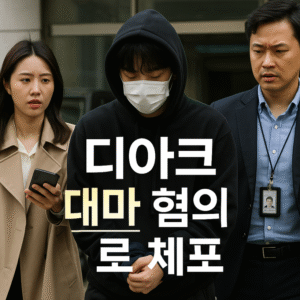 디아크 대마 혐의 체포