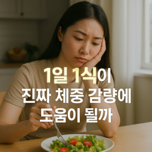 1일 1식이 진짜 체중 감량에 도움이 될까 과학적 분석