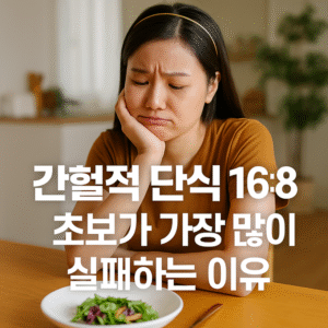간헐적 단식 16 8 초보가 가장 많이 실패하는 이유와 해결법