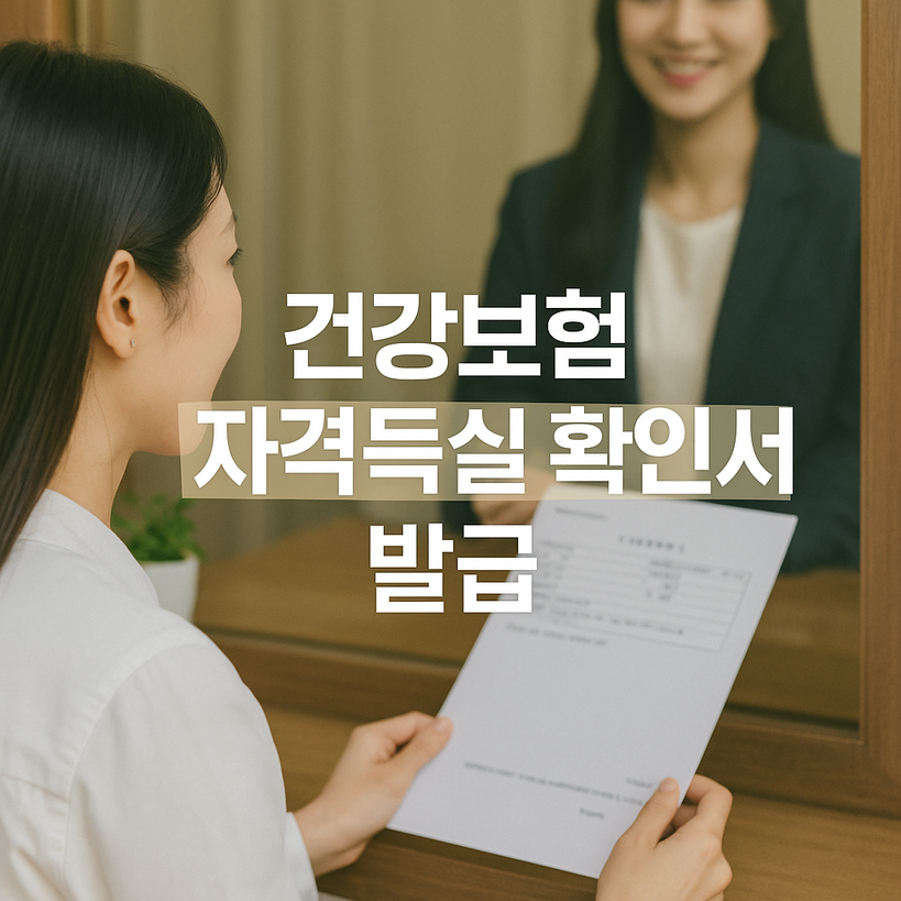 건강보험자격득실확인서 발급 방법 및 절차 완벽 정리 (2025년)