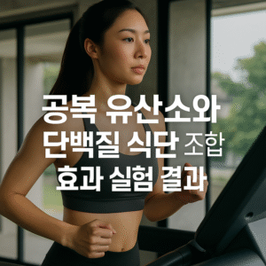 공복 유산소와 단백질 식단 조합 효과 실험 결과