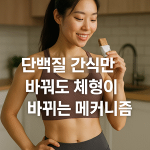 단백질 간식만 바꿔도 체형이 바뀌는 메커니즘