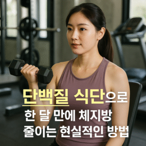 단백질 식단으로 한 달 만에 체지방 줄이는 현실적인 방법
