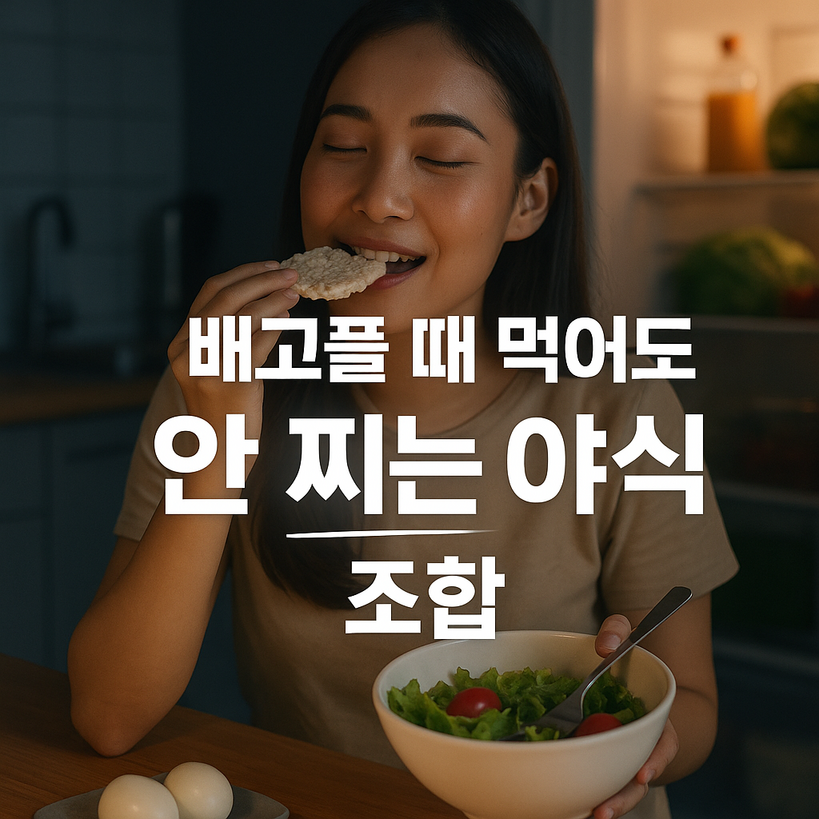 배고플 때 먹어도 안 찌는 야식 조합 7가지 실전 후기!