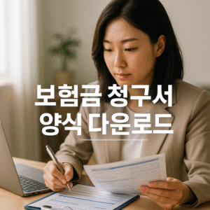 보험금 청구서 양식 다운로드