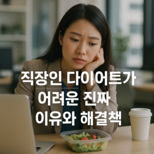 직장인 다이어트가 어려운 진짜 이유와 해결책