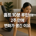 홈트 10분 루틴으로 2주 만에 변화가 생긴 이유