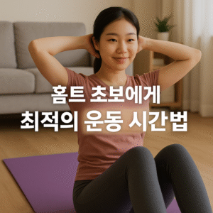 홈트 초보에게 최적의 운동 시간 선택법