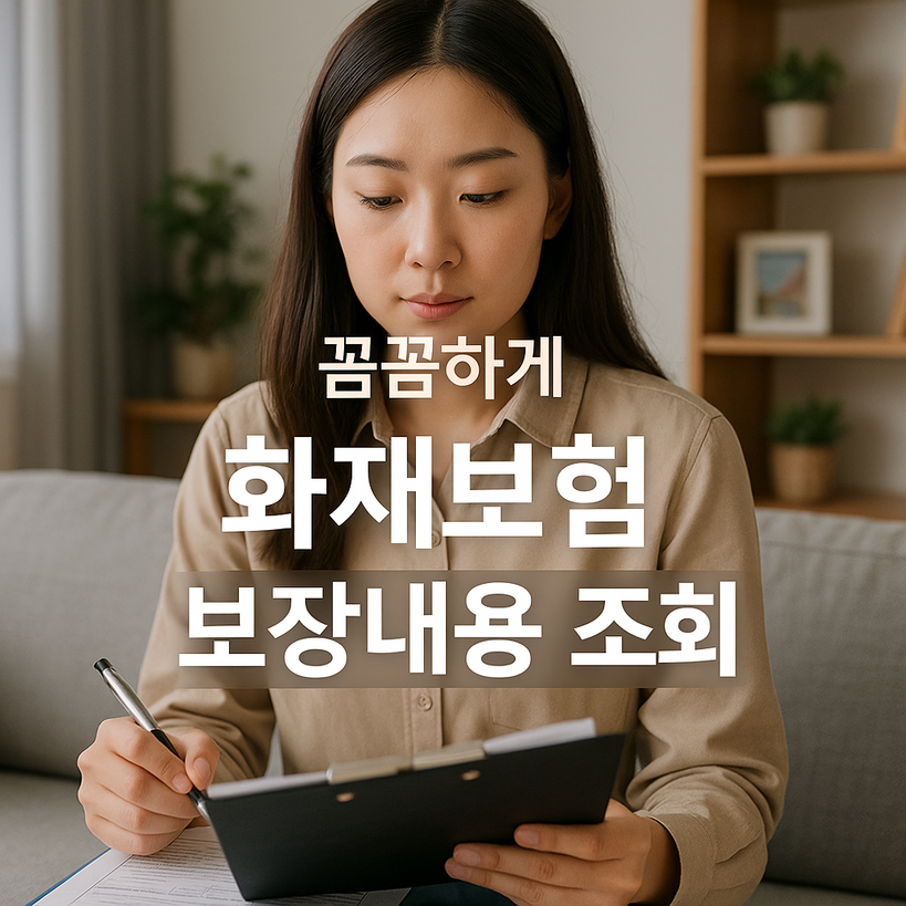 2025년 화재보험 보장내용 및 가입 전 필수 체크리스트