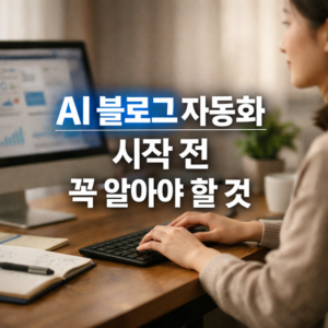 AI 블로그 자동화 시작 전 꼭 알아야 할 것