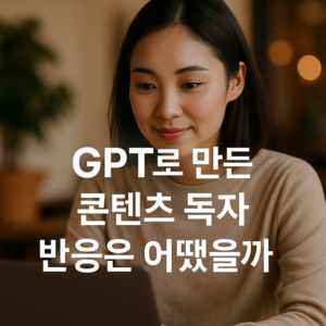 GPT로 만든 콘텐츠 독자 반응은 어땠을까