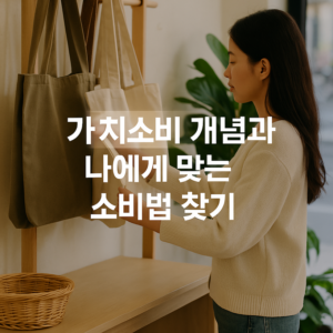 가치소비 개념과 나에게 맞는 소비법 찾기