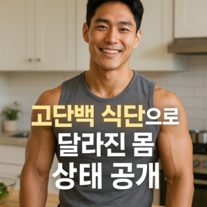 고단백 식단으로 달라진 몸 상태 공개