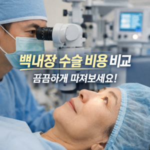 백내장 수술 비용 비교