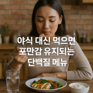 야식 대신 먹으면 포만감 유지되는 단백질 메뉴