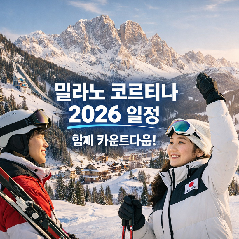 2026 밀라노-코르티나 올림픽 일정 완전정리