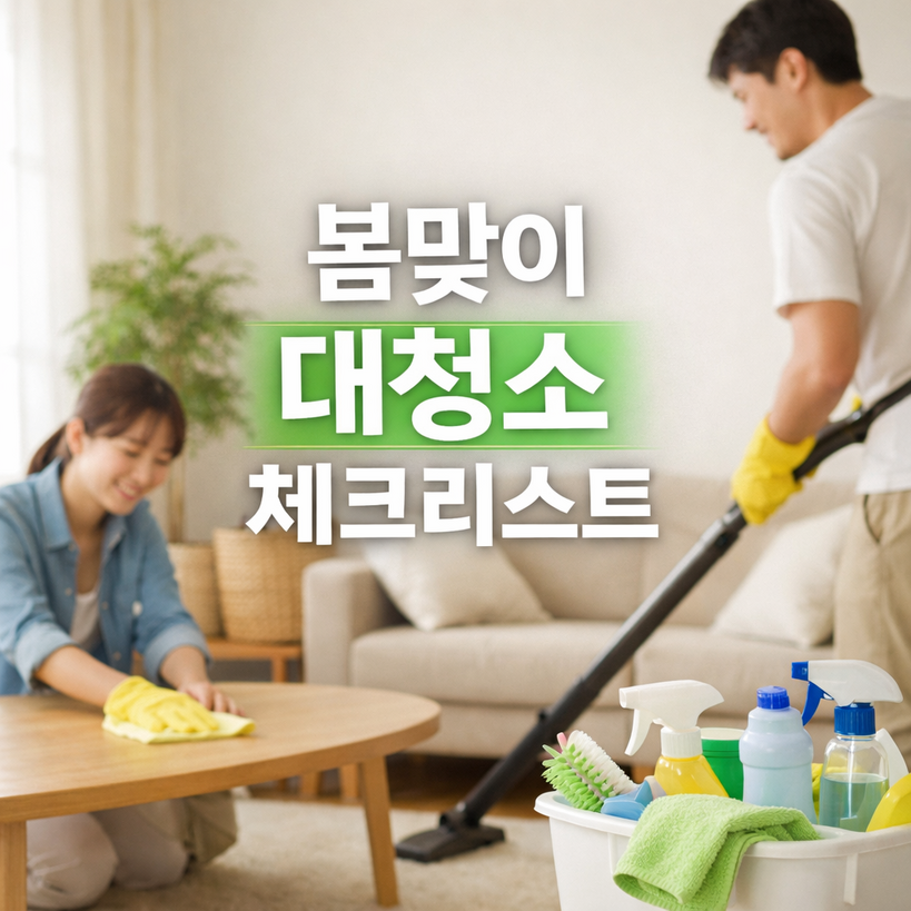 봄맞이 대청소 체크리스트 4시간 완벽