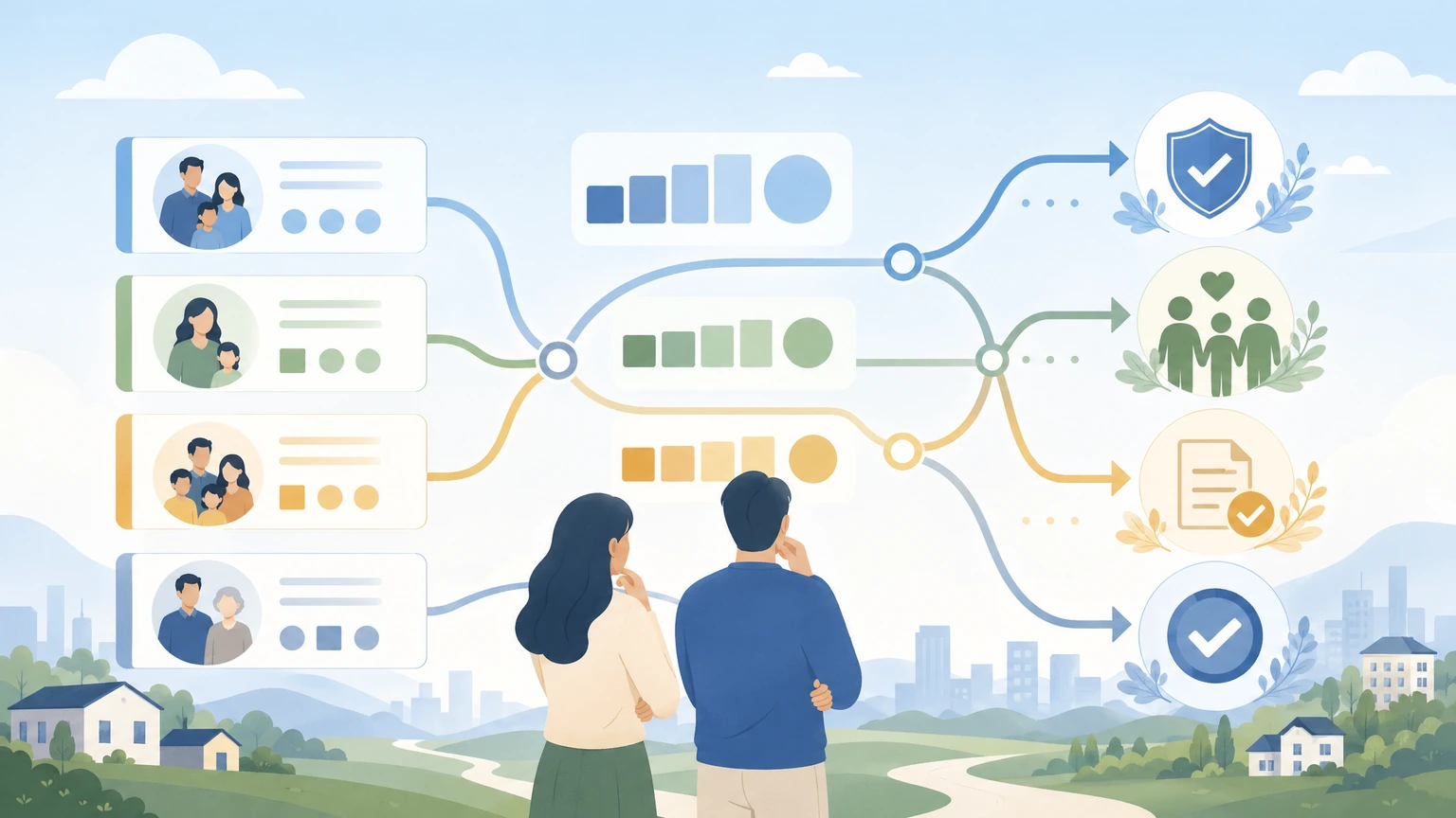 자녀·근로장려금 대상 조건을 비교해보는 이미지