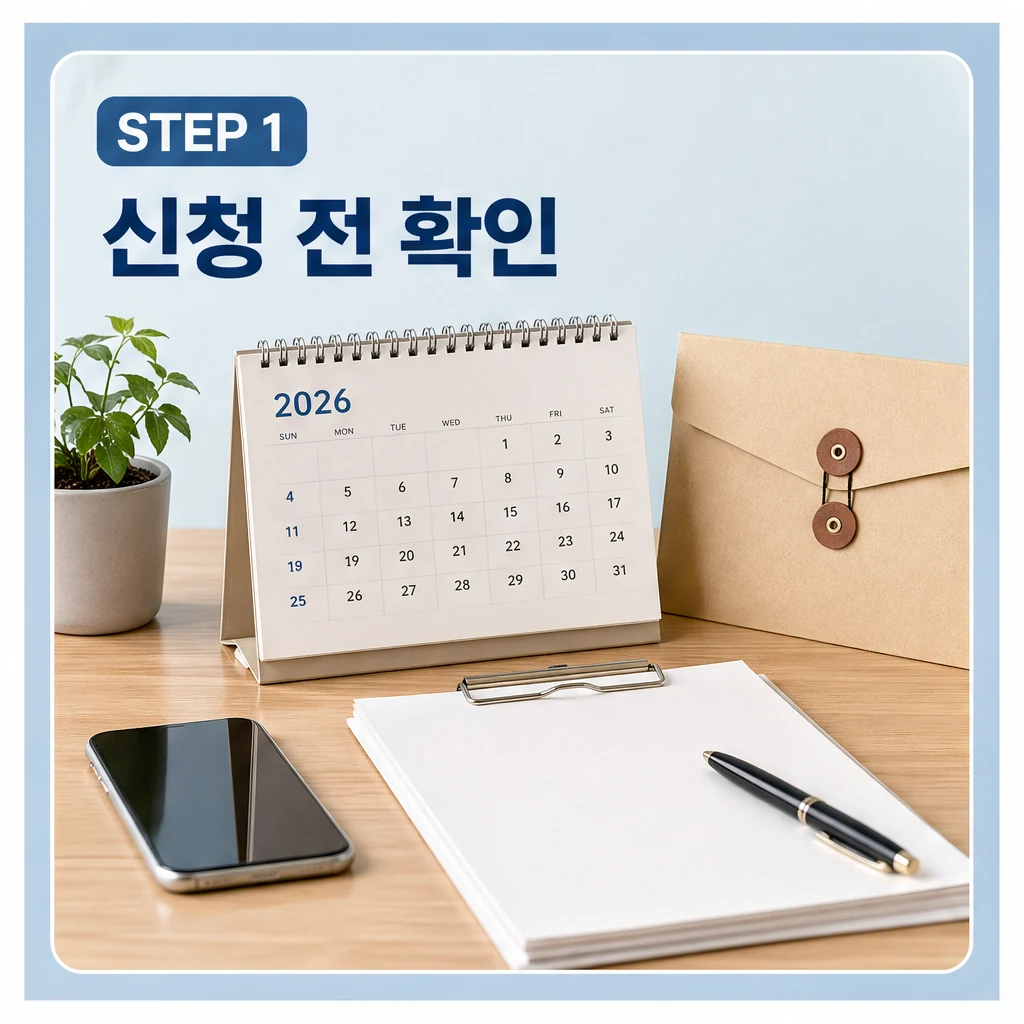 2026 민생지원금 신청 전 확인 단계 이미지