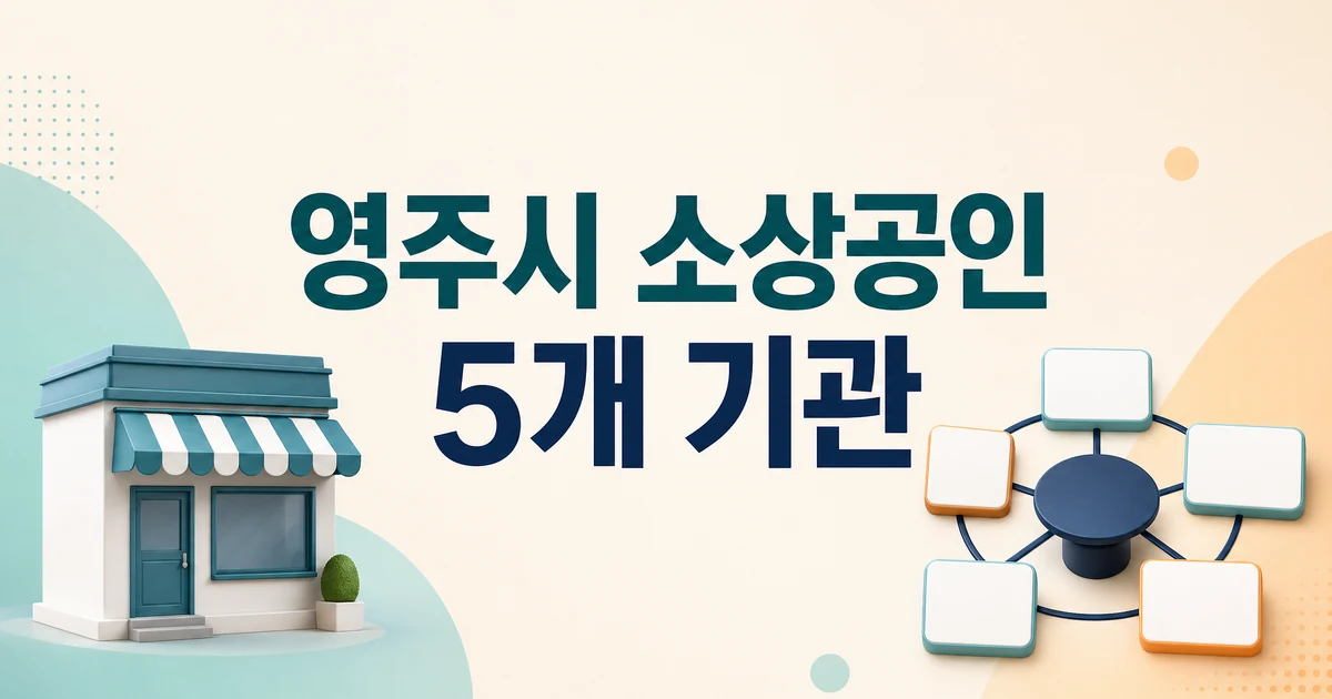 영주시 소상공인 지원 5개 유관기관 협력 대표 이미지