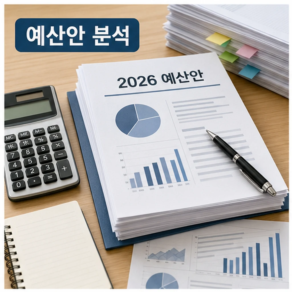 2026 보건복지 예산안 분석 문서와 차트를 확인하는 본문 이미지