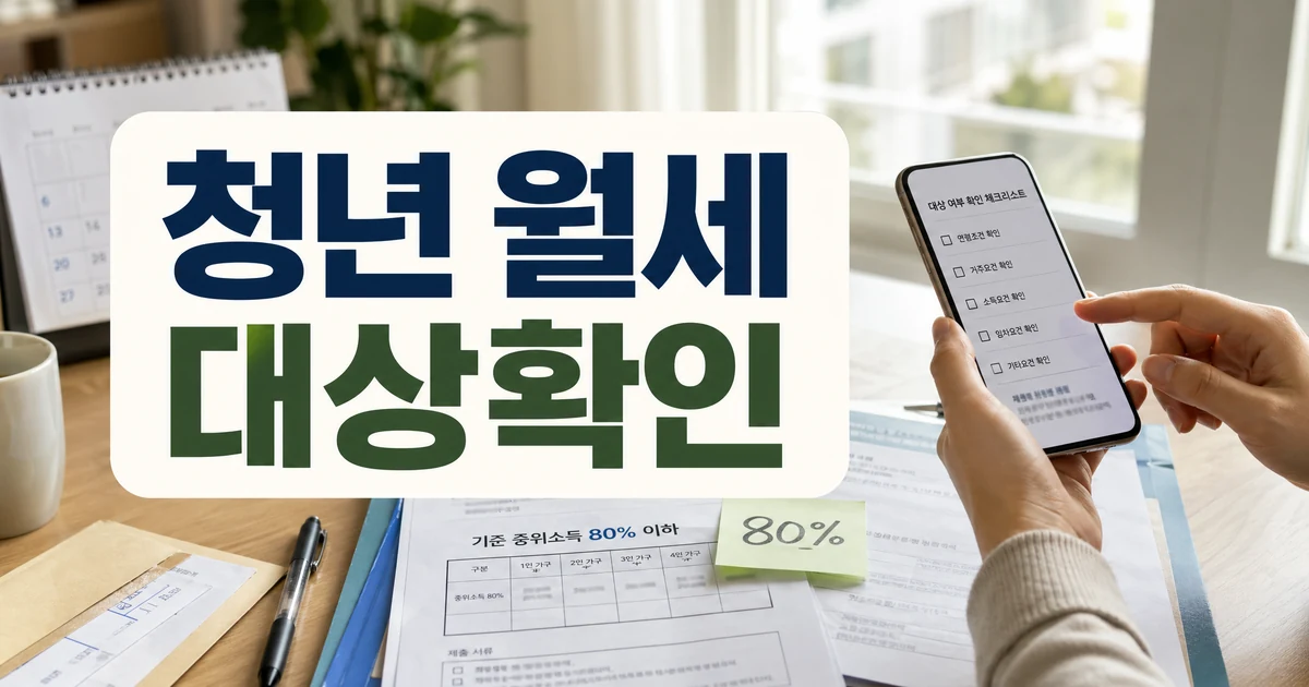 청년 월세 지원 중위소득 80% 대상확인 대표 썸네일