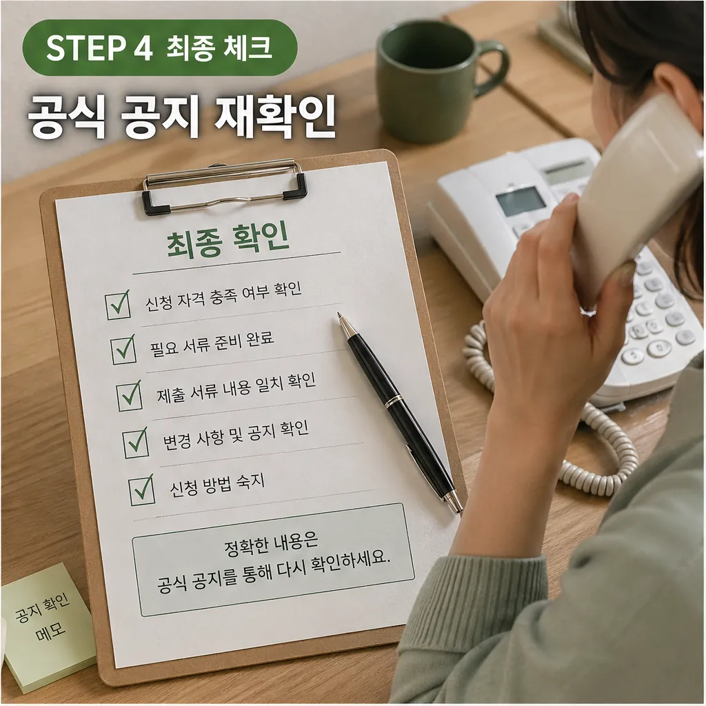 청년 월세 지원 공식 공지 최종 체크 이미지