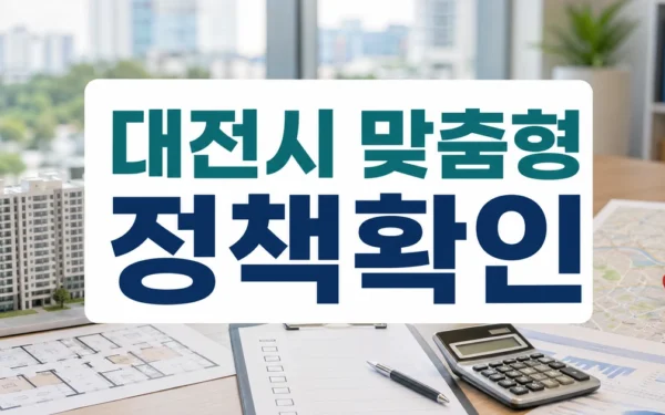 대전시, 맞춤형 주거지원사업 1천610억 투입 자주 묻는 질문 정리
