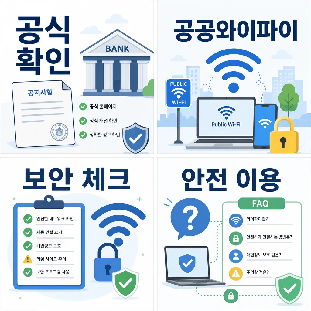 접속 전 보안 확인 체크리스트 이미지
