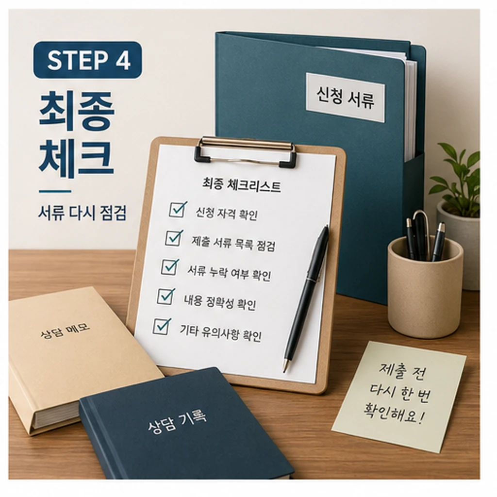 소상공인 지원 신청 최종 체크리스트 이미지