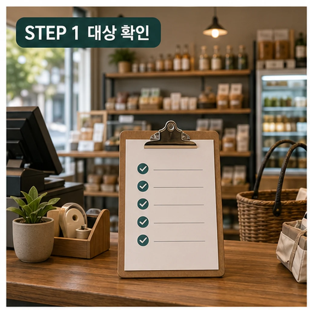 인천시 소상공인 통합지원 대상 확인 STEP 1 이미지