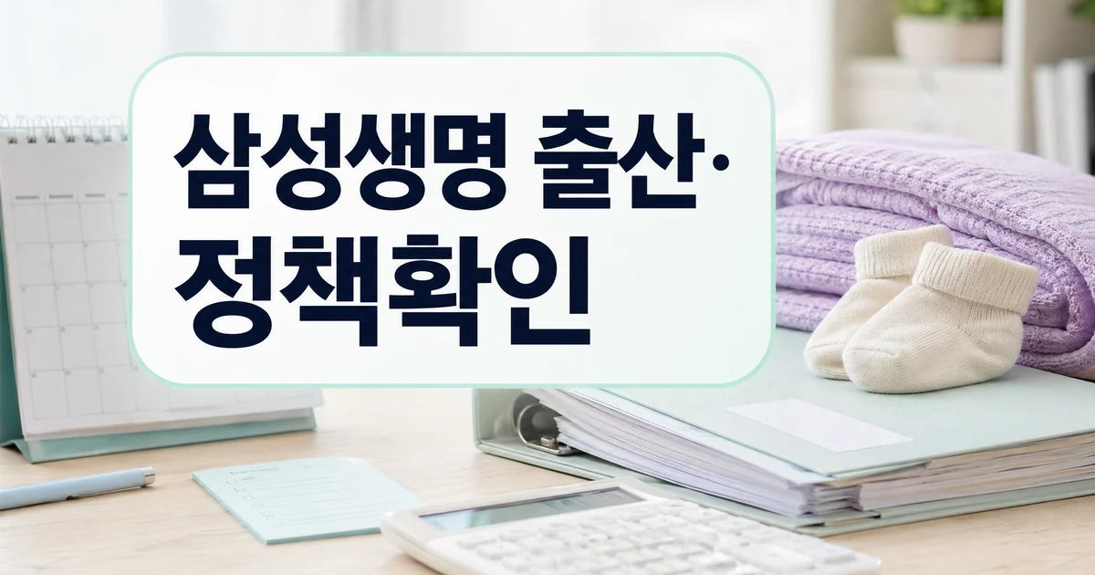 삼성생명 출산·육아휴직 고객 보험료 지원 확대 정책 확인 대표 썸네일