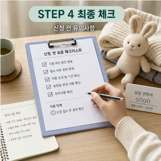 삼성생명 보험료 지원 신청 전 최종 체크리스트 이미지