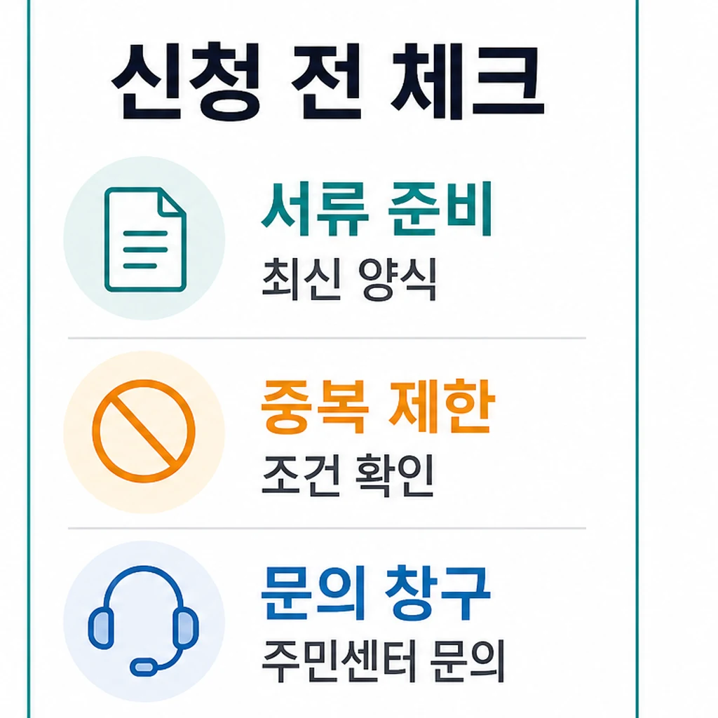 노인복지 신청 전 서류와 문의 창구 체크 이미지