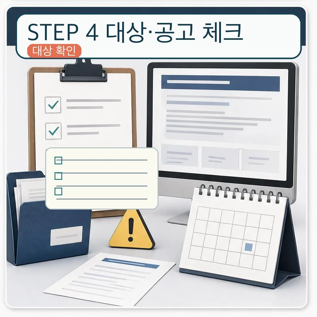 소상공인 지원사업 대상과 공고 최종 체크리스트 이미지
