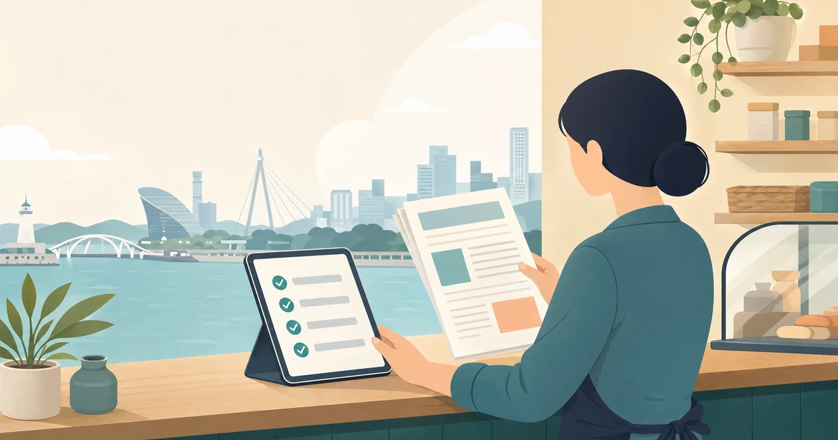 인천시 2026년 소상공인 정책 전면 개편 대상 확인을 위한 상점과 정책 서류 이미지