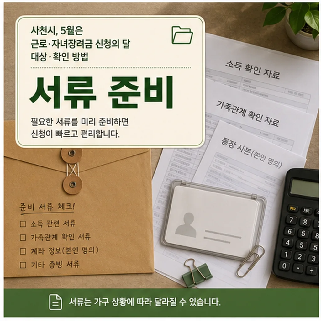 근로장려금 자녀장려금 조건 비교 이미지