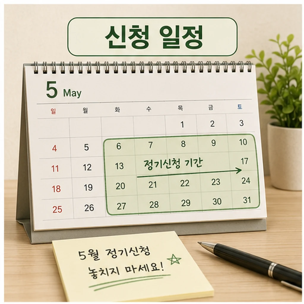 2025년 귀속 근로 자녀장려금 5월 신청 일정 이미지