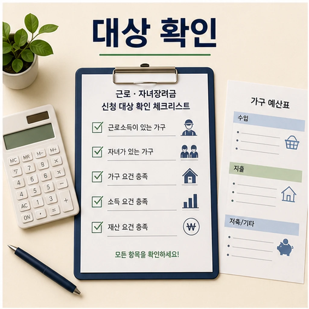 2025 근로 자녀장려금 대상 확인 이미지