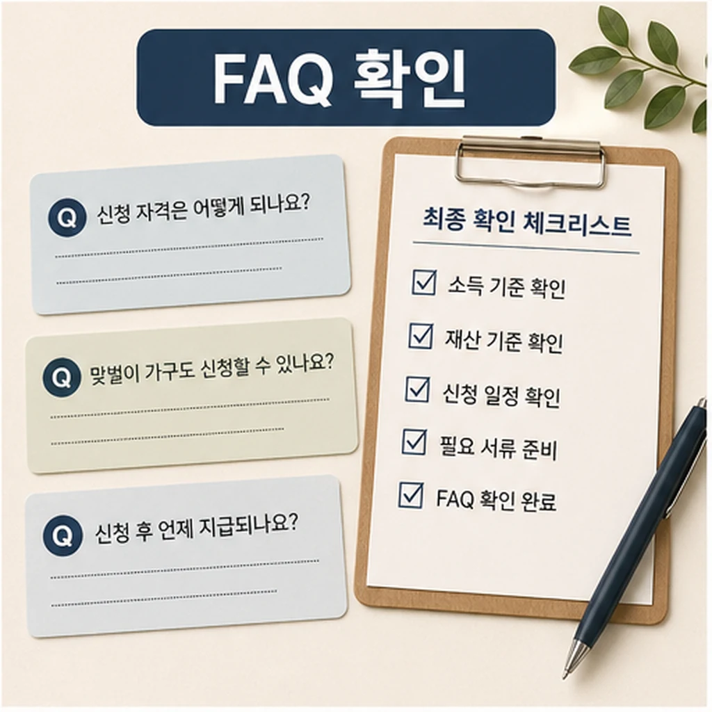 5월 근로・자녀장려금 신청 전 꼭 봐야 할 기준 정리 자주 묻는 질문 정리 FAQ 확인 이미지