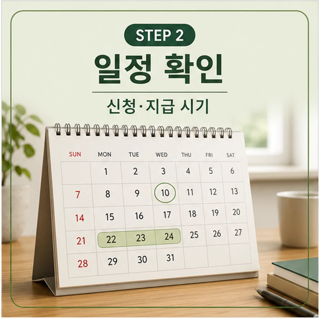 근로장려금 신청 지급 일정 확인 이미지