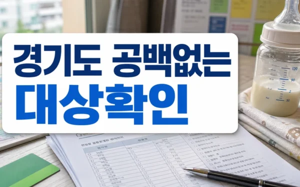경기도, 공백없는 출산·육아 지원 대상·확인 방법