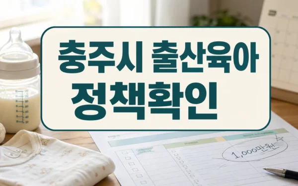 충주시, 출산육아수당 최대 1000만 원 지원 자주 묻는 질문 정리