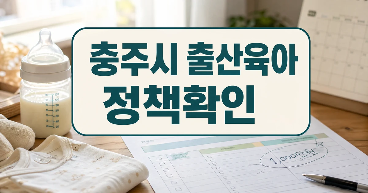 충주시, 출산육아수당 최대 1000만 원 지원 자주 묻는 질문 정리 대표 썸네일