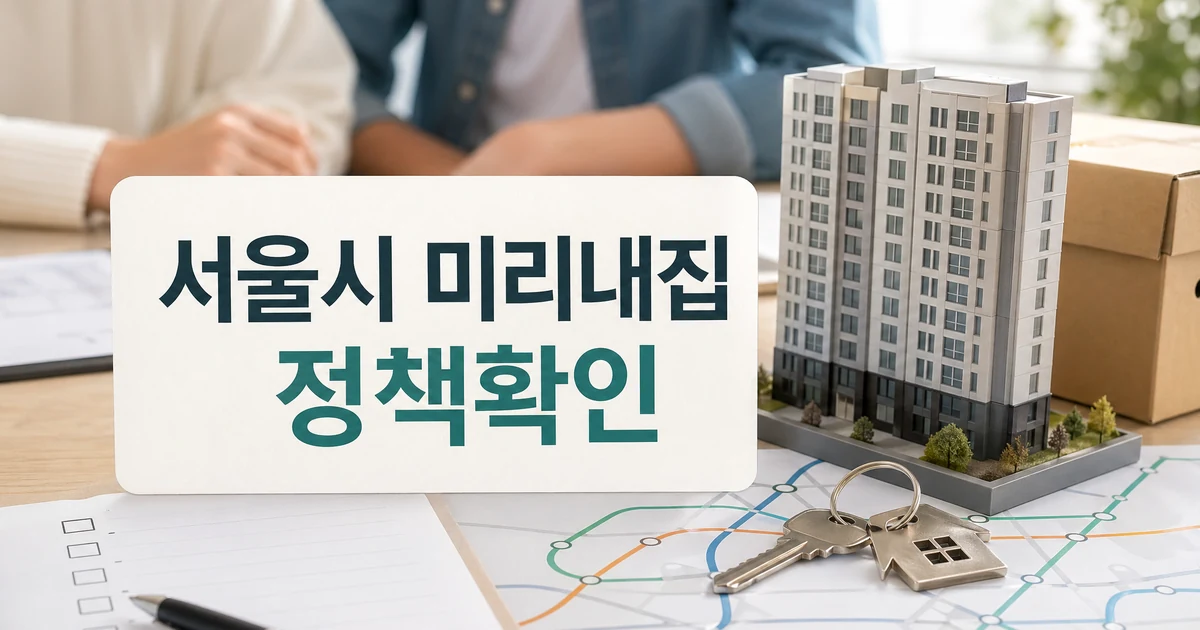 서울시 미리내집 441세대 공급 역세권 신혼부부 주거지원 정책 확인 대표 이미지