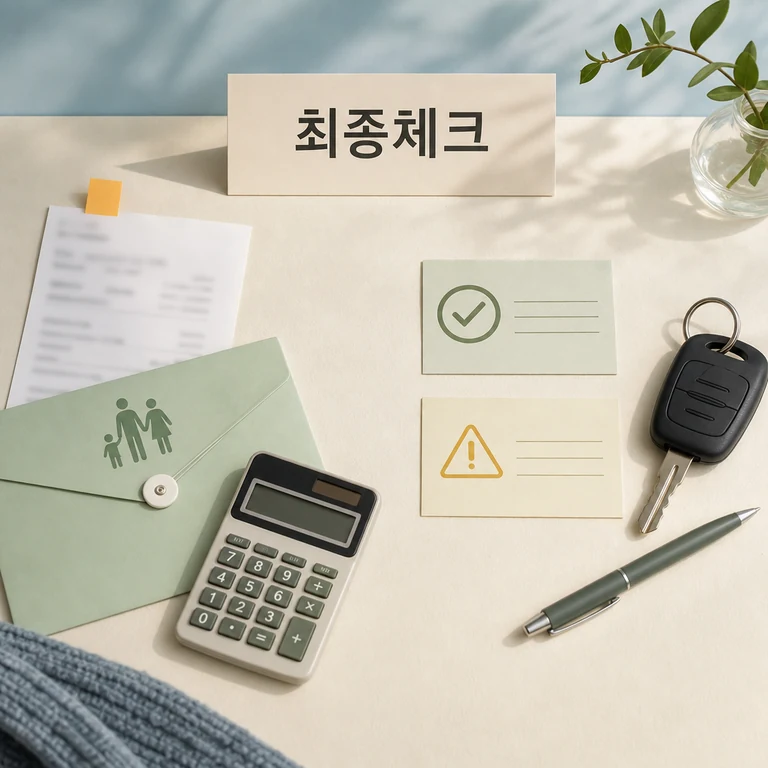 주유지원금 결정 전 조건과 비용을 체크하는 카드와 계산 도구 본문 이미지